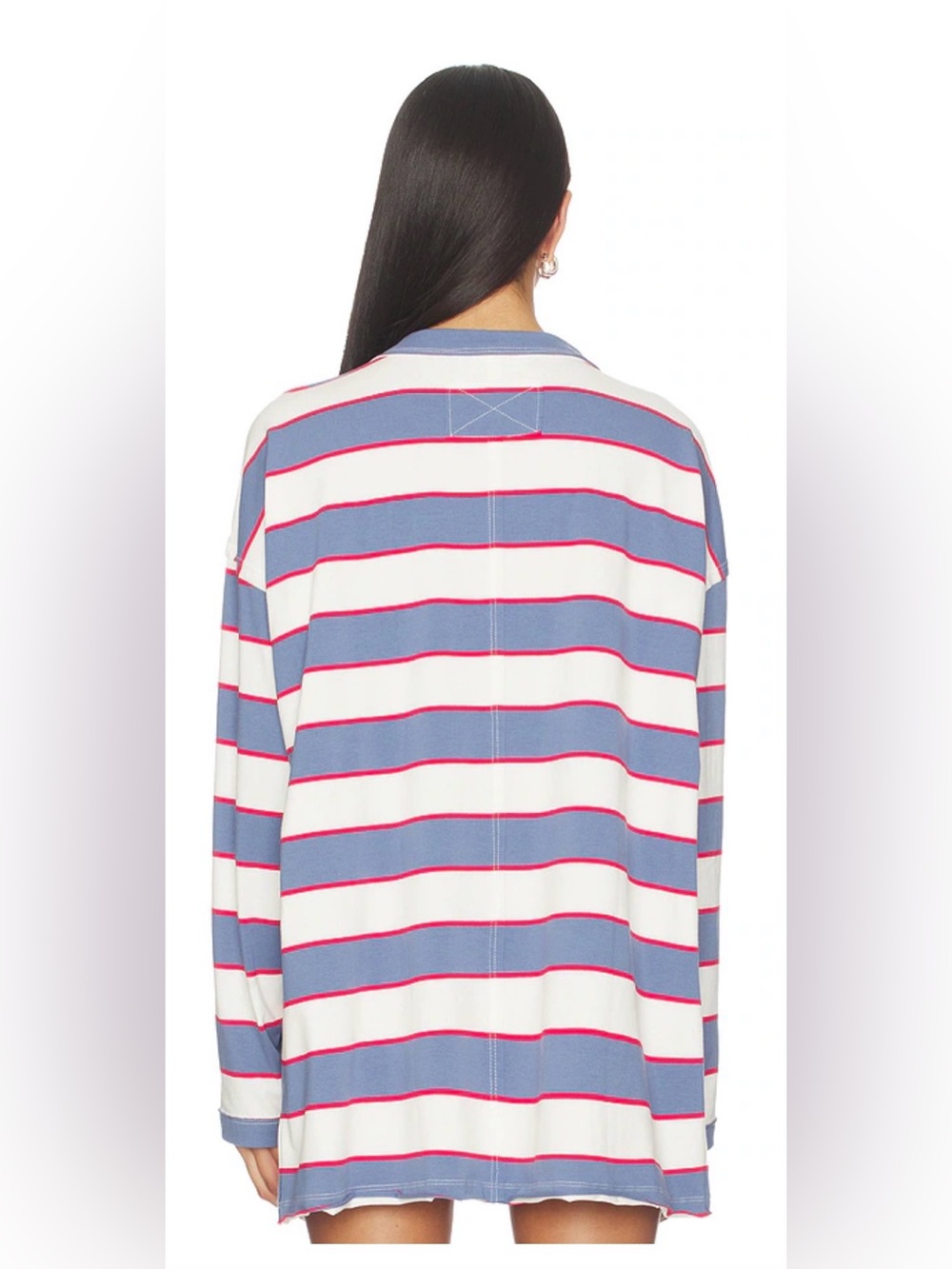 Lioness Horizon Long Sleeve | dusty blue stripe A5 - Picture 3 of 6